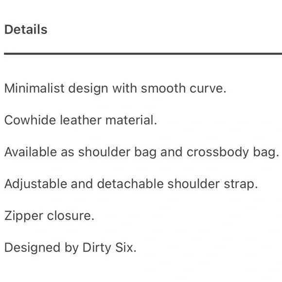 Dirty Six Brown Leather Egg bag . - Picture 9 of 9